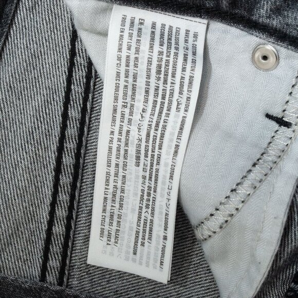 Abercrombie & Fitch Black Denim Mini Skirt size 28 - Picture 6 of 6